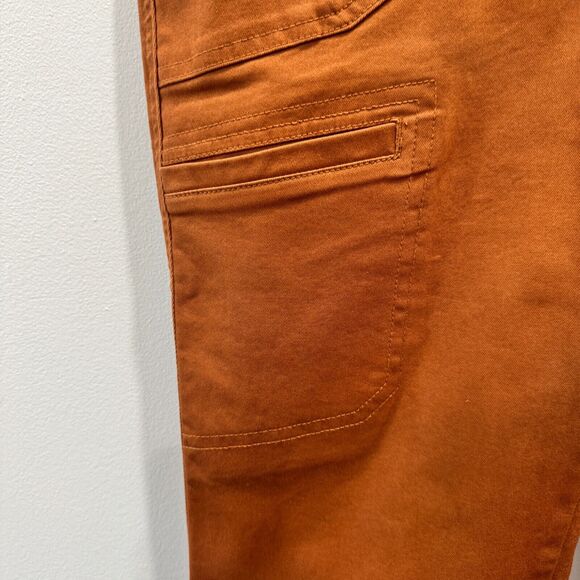 Womens Democracy Booty Lift AB Tech High Rise utility Pants sz 6 Rust Brown - Picture 4 of 7